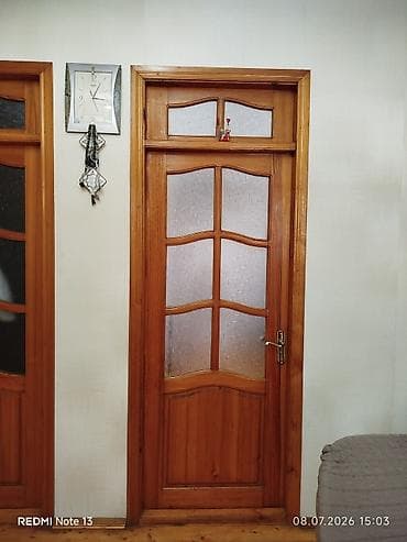 samdan: Taxta daxili qapılar dəsti - Material: təbii ağac (şam tipli) — 1