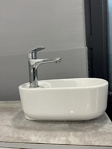 bide: Masaüstü/üstəqoyma hamam çanağı və qarışdırıcı kran dəsti - Dizayn — 2