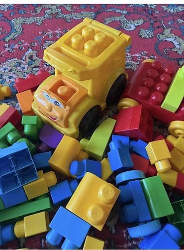 el oyunları: Original lego dəst araba,maşın ilə Rəngarəng iri ölçülü konstruksiya — 3