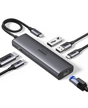 Orjinal UGREEN 3-Port USB 3.0 Hub + Gigabit Ethernet Adapter lalafo.az -da Orjinal UGREEN 3-Port USB 3.0 Hub + Gigabit Ethernet Adapter