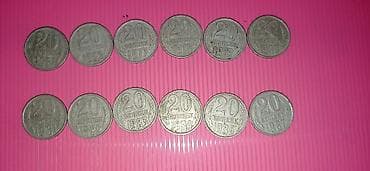Müxtəlif illərə aid olan 20 qəpiklər 1961 1962 1977 1978 1979 1980