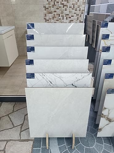 keramoqranit döşəmə: Mərmər effektli keramoqranit və divar-döşəmə plitələri. 60x60 ölçüdə — 5