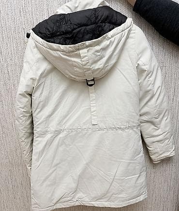 Qadın üçün qışlıq uzun şişmə gödəkçə - Rəng: açıq krem (iç hissə — 2