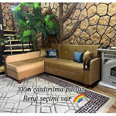 kunc divanlar: Künc divan, Qonaq otağı üçün, Nabuk, Bazalı, Açılan — 1