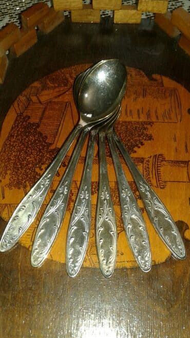 supnik qaşığı: Desert qaşığı.Sovet. vaxtınındır.təzədir.6 ədəd25 azn ə satıram — 1