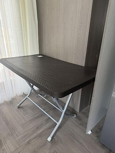 şuşə stollar: Balkon masası, Qatlanan, Dördbucaq masa — 1