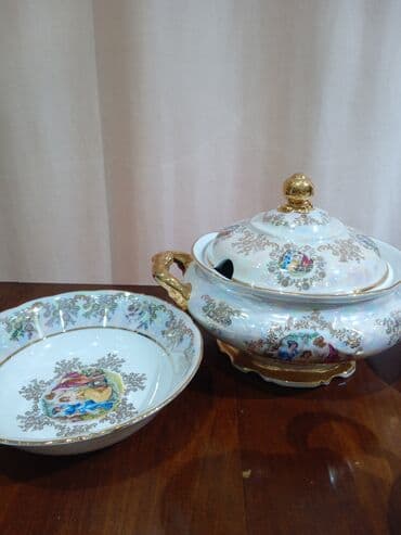 Tavalar: Çay dəsti, rəng - Ağ, Farfor — 5