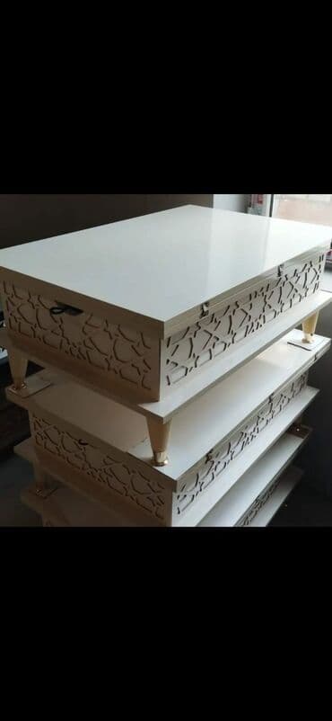 Jurnal masası, Yeni, Açılan, Laminat, Dördbucaq masa