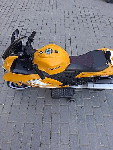 park masini: Uşaq üçün elektrik motosikleti – sport dizayn - Rəng: sarı-qara — 2