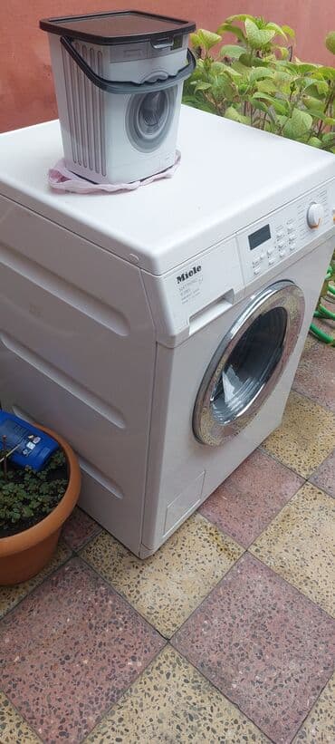 miele paltaryuyan: Paltaryuyan maşın Miele, 7 kq, İşlənmiş, Avtomat, Qurutma var, Ünvandan götürmə — 1
