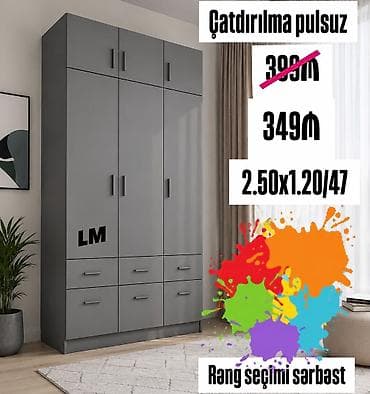 Yeni, 6 qapı, Siyirməli, Açılan, Düz dolab