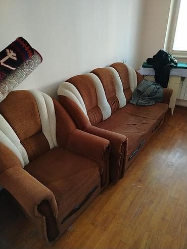 İşlənmiş, Divan, 2 kreslo, Açılan