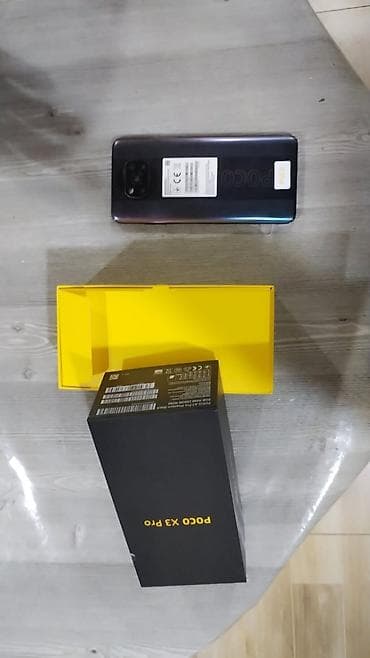 macbook pro: Poco X3 Pro, 256 GB, rəng - Qara, Barmaq izi — 1