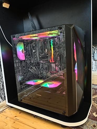 ventilator tavan: Komputer ucun keys Gamemax Revolt uzerinde 8 eded ARGB 120MM Fan ile — 3