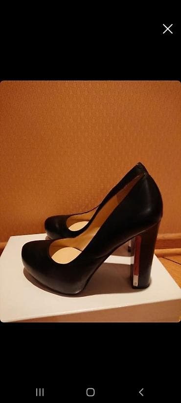 Çəkmələr: Tuflilər, Ölçü: 38, rəng - Qara, İşlənmiş — 2