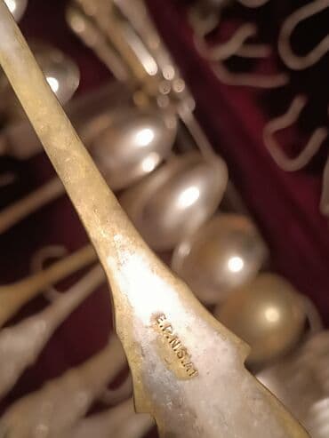 qab qacaq dəsti: Qaşiq dəstdi 48 porsnal. hindistan ìstesalı təmiz qatsıq metalardan — 3