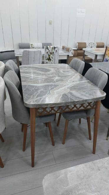 Masa və oturacaq dəstləri: 🇹🇷Türk istehsalı Möhtəşəm ✨✨ Kuxna üçün stol stul dəsti 4 stul 1 — 5