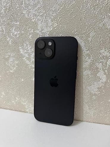 iphone 15 qara: IPhone 15, 128 GB, Midnight, Simsiz şarj, Face ID, Sənədlərlə — 1