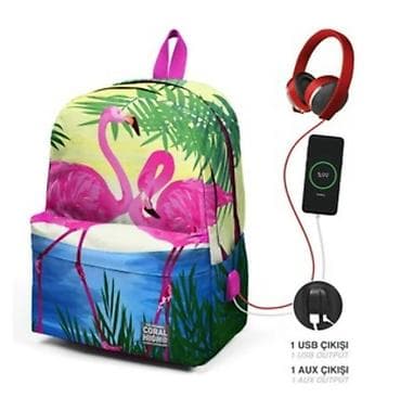 çanta mekteb: Турция.Coral High markalı məktəb/gündəlik bel çantası – Flamingo — 4