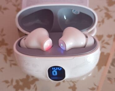 elektron qaz: TWS simsiz qulaqlıq dəsti. - Rəng: ağ. - Qulaqcıqlar üçün — 2