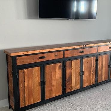 qapi boyasi: Düz TV altlığı, Polkasız, Taxtalı — 1