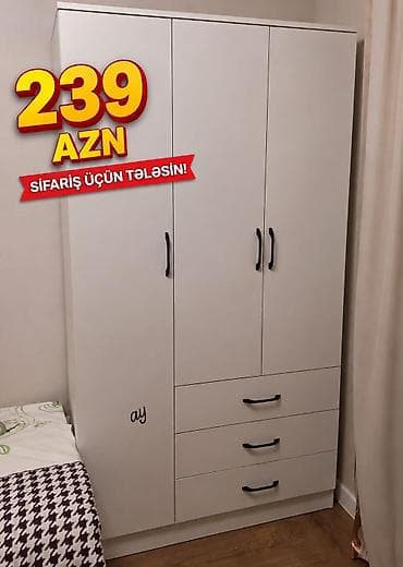 pustə ağacı satılır: 3 qapılı dolab Yep yeni 239 azn rəng seçimi var çatdırılma var — 1