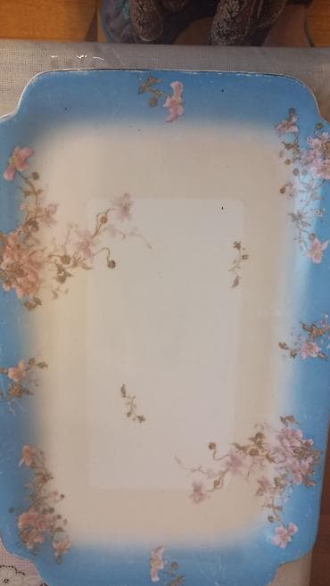 Tort və şiriniyyat qabı, rəng - Mavi, Keramika — 1