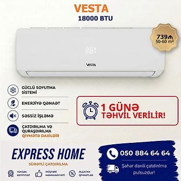 Kondisioner Yeni, 50-60 kv. m, Split sistem, Kredit yoxdur, Pulsuz quraşdırılma lalafo.az -da Kondisioner Yeni, 50-60 kv. m, Split sistem, Kredit yoxdur, Pulsuz quraşdırılma