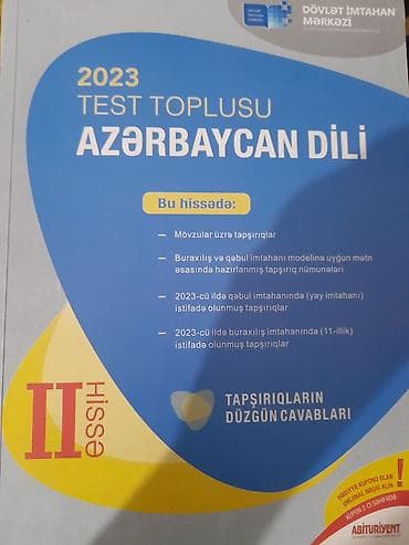 Azərbaycan dili Testlər 11-ci sinif, DİM, 2-ci hissə, 2023 il