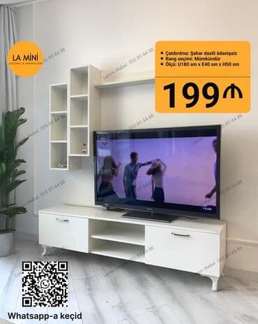 Divanlar: Yeni, Düz TV altlığı, Polkalı, Laminat, Azərbaycan