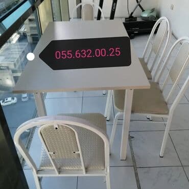 quxna stulu: Stol stul desti. Masa və oturacaqlar dəstləri. Masalar. Stullar — 6