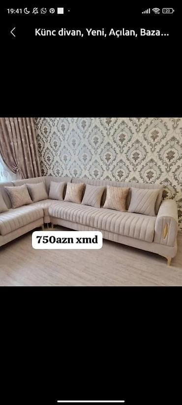 matras alti: Künc divan, Yeni, Açılan, Bazalı, Parça — 1