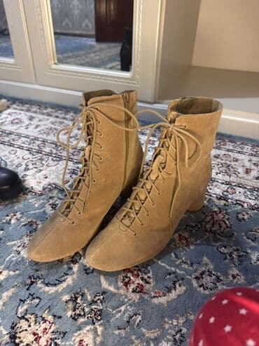 herbi botinkalar: Zara, Ölçü: 38, rəng - Bej, İşlənmiş — 3