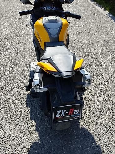 Uşaq üçün elektrikli motosiklet – sport dizayn - Rəng: mavi-ağ, sport — 7