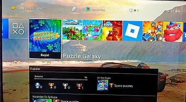 playstation disk: Şəkildəki PS4 slim 500gb ideal, plombu üzərində, 2 orijinal pult +türk — 9