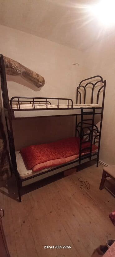 asinkovu demir: Oğlan və qız üçün, İşlənmiş, Çarpayı, Matras ilə, Siyirməsiz, Dəmir — 2