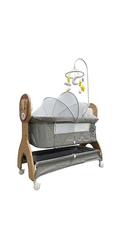set mebel: Uşaq beşiyi – yan açılan beşik/kreş tipli model - Rəng: boz - Korpus — 1
