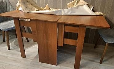 kuxna masasi: Qonaq masası, İşlənmiş, Qatlanan, Taxta, Dördbucaq masa — 2
