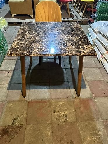 işləmiş taxta: İşlənmiş, Açılmayan, Mərmər, Kvadrat masa — 3