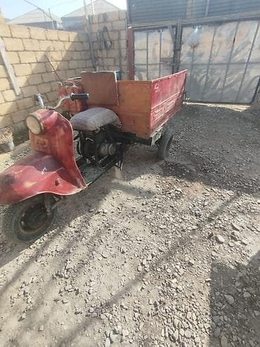 qoşqu ev: Yükdaşıma üçün 3 təkərli motosiklet (skuter-üstü qoşqulu) - Ön — 3