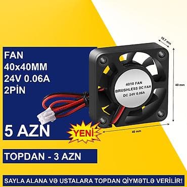 Аудиотехника: Kulerlər/Fanlar/Breketlər SAYLA ALANA VƏ USTALARA TOPDAN QİYMƏTLƏ — 4