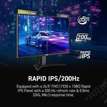MSI MAG seriyası oyun monitoru – Rapid IPS/200Hz - Ekran: 24.5" (25") lalafo.az -da MSI MAG seriyası oyun monitoru – Rapid IPS/200Hz - Ekran: 24.5" (25")