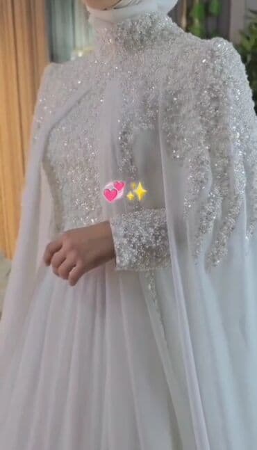 Təsettür gəlinlik – ağ rəngdə zərif və möhtəşəm dizayn GELİNLİK 1 DƏFƏ lalafo.az -da Təsettür gəlinlik – ağ rəngdə zərif və möhtəşəm dizayn GELİNLİK 1 DƏFƏ