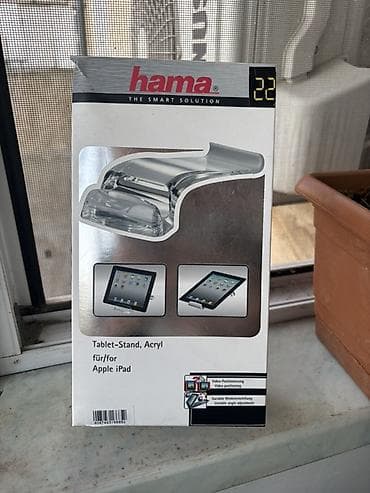 Hama Tablet Stand – Akril, Apple iPad üçün - Material: şəffaf, möhkəm — 2