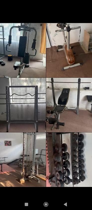 Спорт и отдых: Müxtəlif idman zalı avadanlıqları satılır – tam dəst Tərkib: - Çəki — 1