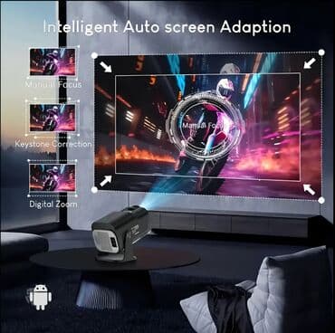 TV tünerlər və resiverlər: Yeni Portativ Proyektor Ödənişli çatdırılma — 4