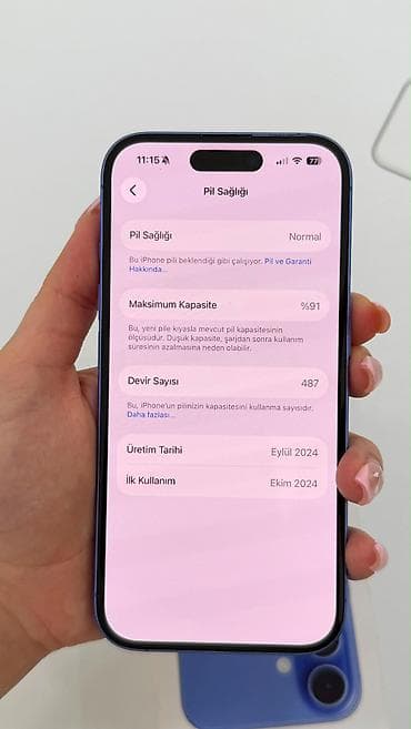 IPhone 16, 256 ГБ, Голубой, Face ID — 5
