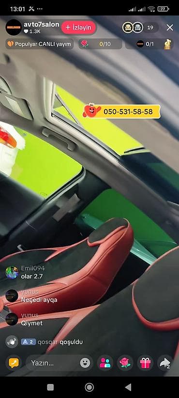 lizinq avtomobil satisi: Kia interyer komplekti – premium səviyyəli avto salon təchizatı — 10