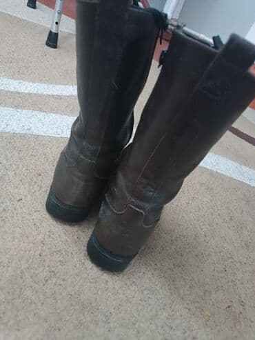 qadın çəkmə: Uzunboğaz, Derimod, Ölçü: 36, rəng - Qəhvəyi, İşlənmiş — 1