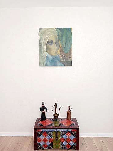 sican sekili: Yağlı boya tablo – Portret kompozisiyası - Texnika: kətan üzərində — 2